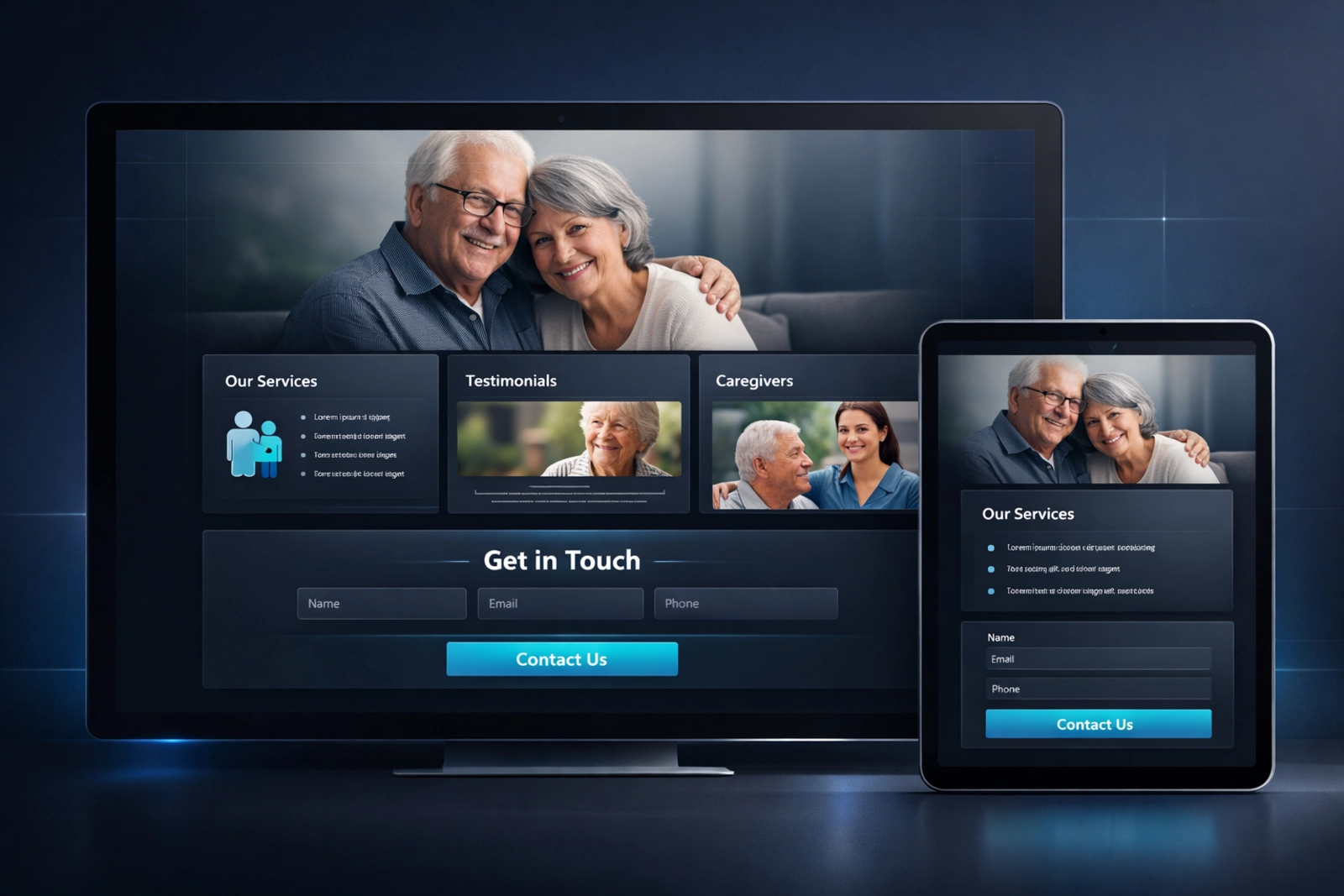 Preview de Landing web para Guardian Senior Network